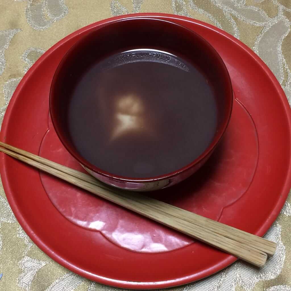 お蔵開きのお汁粉