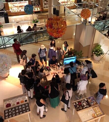 折花ワークショップ 夏休み体験 ヨコハマスカイ 2018夏