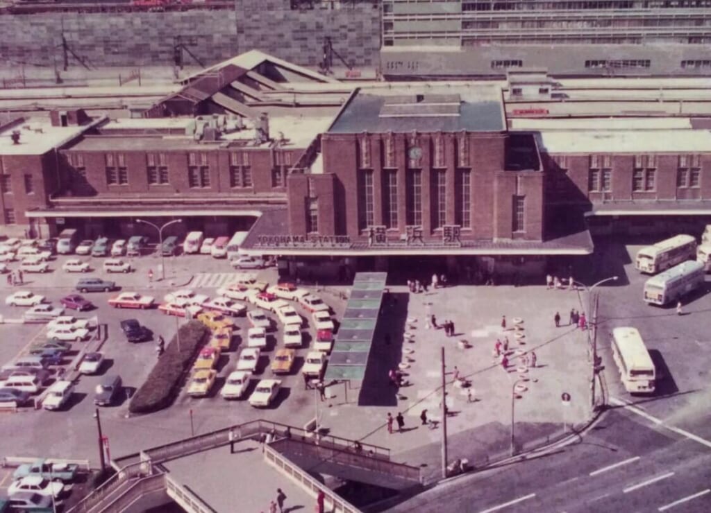 昭和48年 スカイビルからの国鉄横浜駅舎