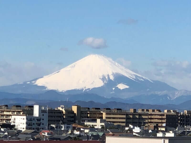 湘南から見た富士山
