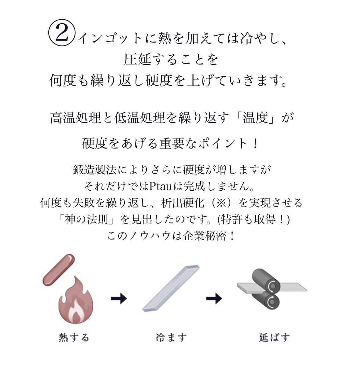 鍛造削り出し製造の結婚指輪製作内容